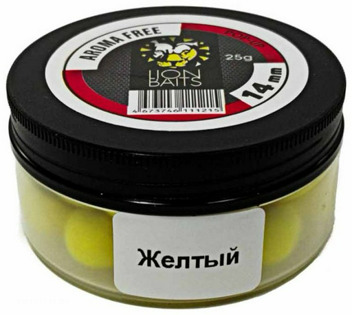 Прикормка Lion Baits Бойлы плавающие Pop-Up Aroma Free (без аромы) 14мм 25гр LBAF-0023 без аромы 0.025 кг