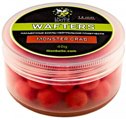 Прикормка Lion Baits Бойлы Wafters 14мм1 Monster Crab 0.04 кг