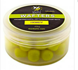 Прикормка Lion Baits Бойлы Wafters 14 мм 40 г LB-004013 Мед 0.25 кг
