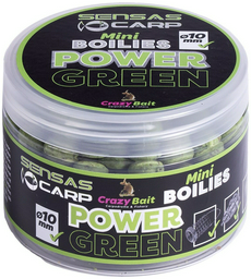 Прикормка Sensas Мини бойлы Crazy Bait 10мм 45804 POWER GREEN 0.08 кг