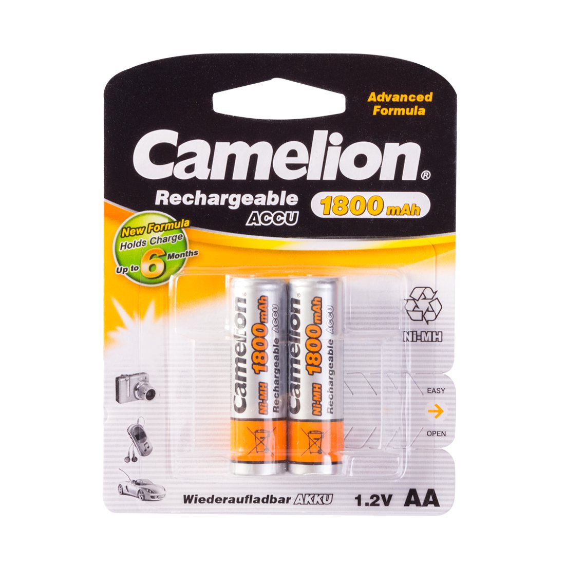 Аккумулятор Camelion NH-AA1800BP2 Rechargeable Ni-MH 