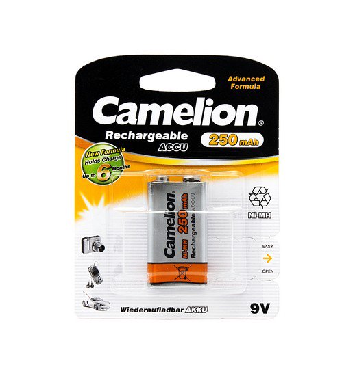 Батарейка Camelion Rechargeable Ni-MH NH-9V250BP1 1шт