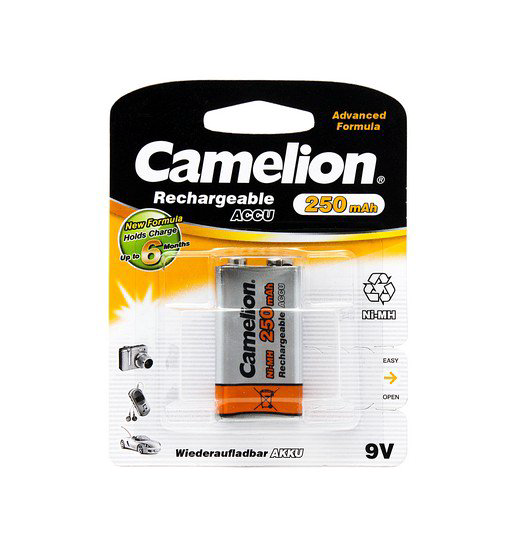 Батарейка Camelion Rechargeable Ni-MH NH-9V250BP1 1шт