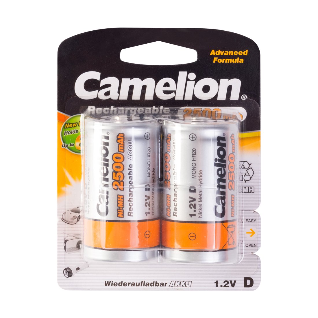 Аккумулятор Camelion NH-D2500BP2 Rechargeable Ni-MH 