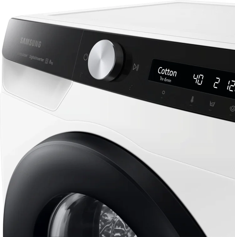 Стиральная машина Samsung WW 80AK6S28AELT KZ 60х45х85см белый купить,264990