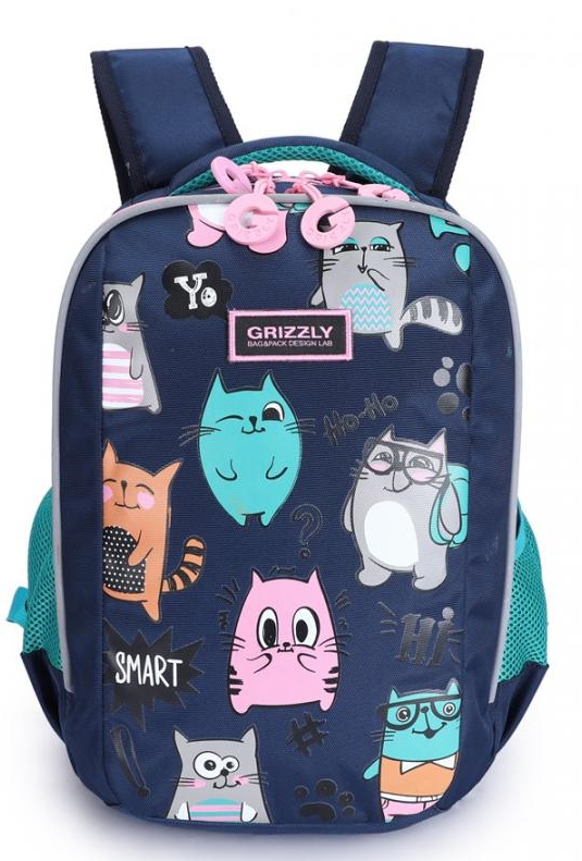  Рюкзак Grizzly Cat Smart темно-синий купить,NaN