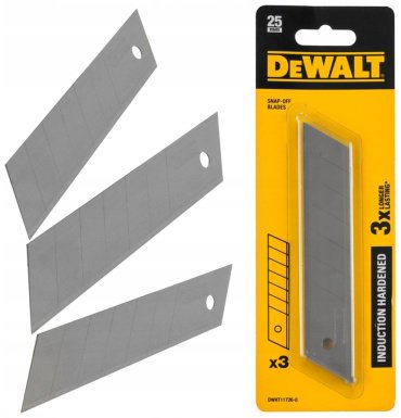 DeWALT лезвие для монтажного ножа DWHT11726-0 3 шт