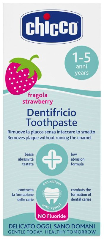 Chicco зубная паста DentifricioToothpaste клубника 50 мл купить,NaN