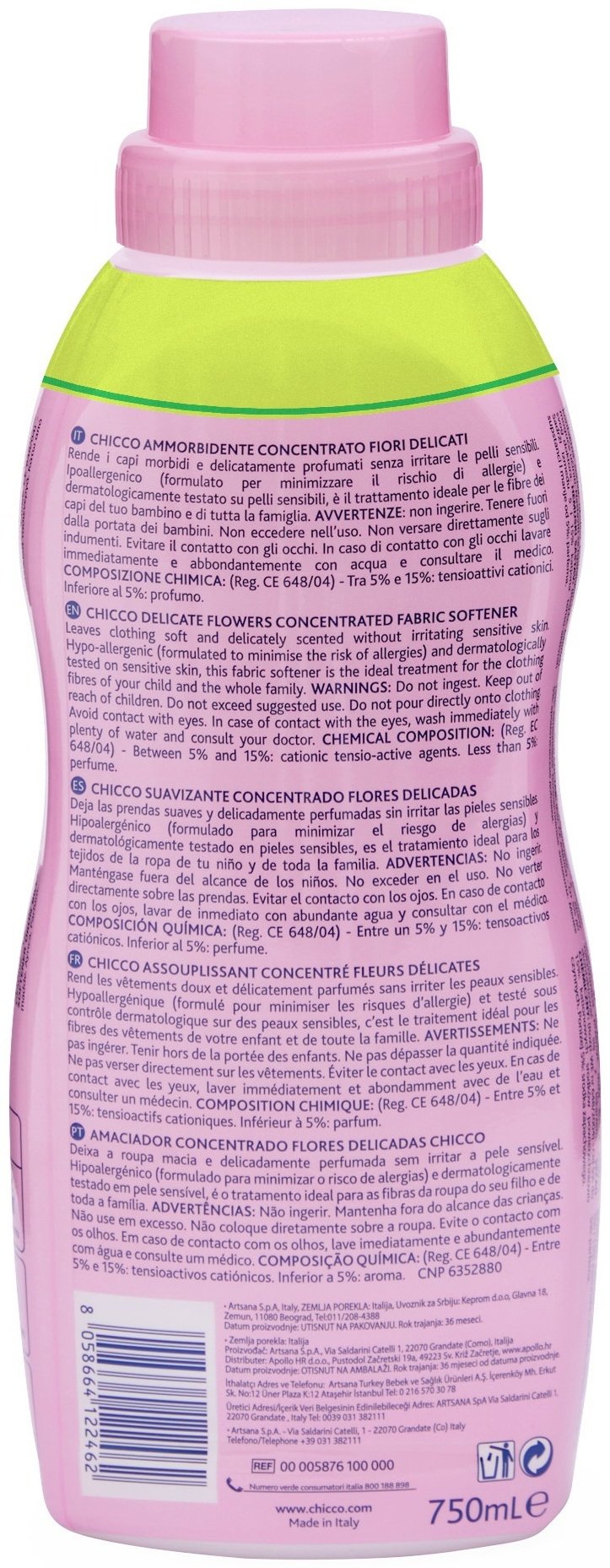 Chicco кондиционер Delicate Flower 750 мл