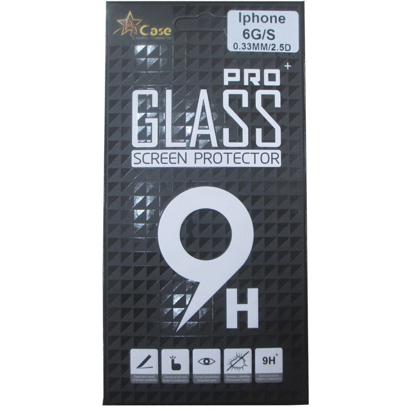 Стекло защитное A-Case на IPhone 6/6s