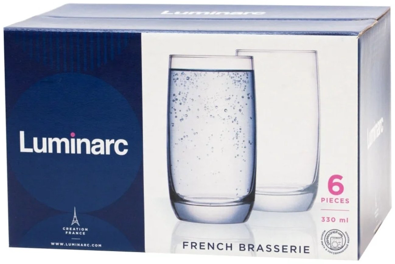 Набор стаканов Luminarc 330 мл, стекло, 6 шт купить,NaN