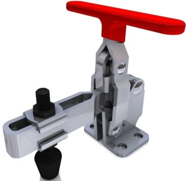 Струбцина Woodwork зажим с вертикальной ручкой, усилие 227кг Goodhand GH-12131