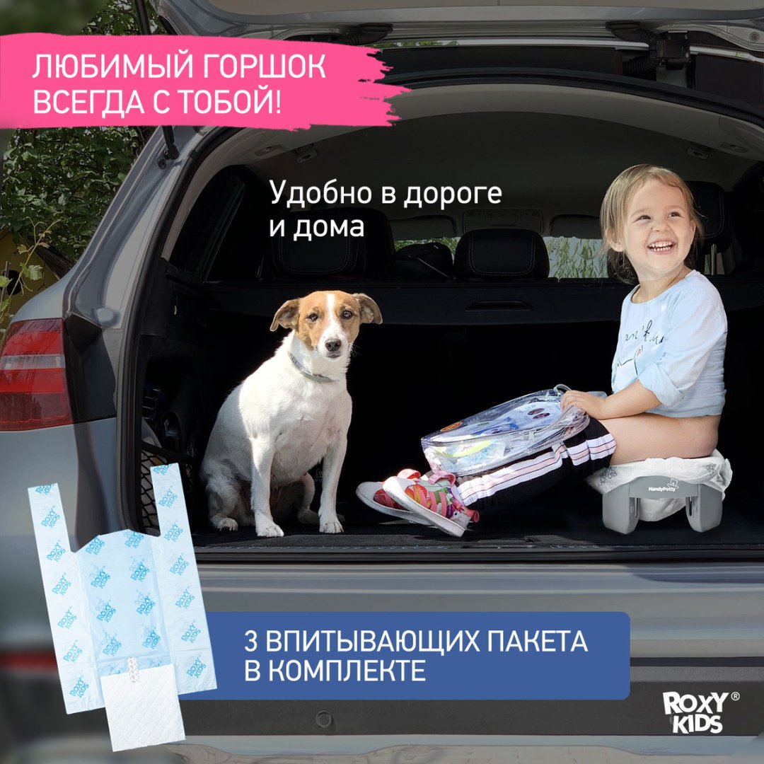 Горшок Roxy HandyPotty HP-255GG серый купить,0