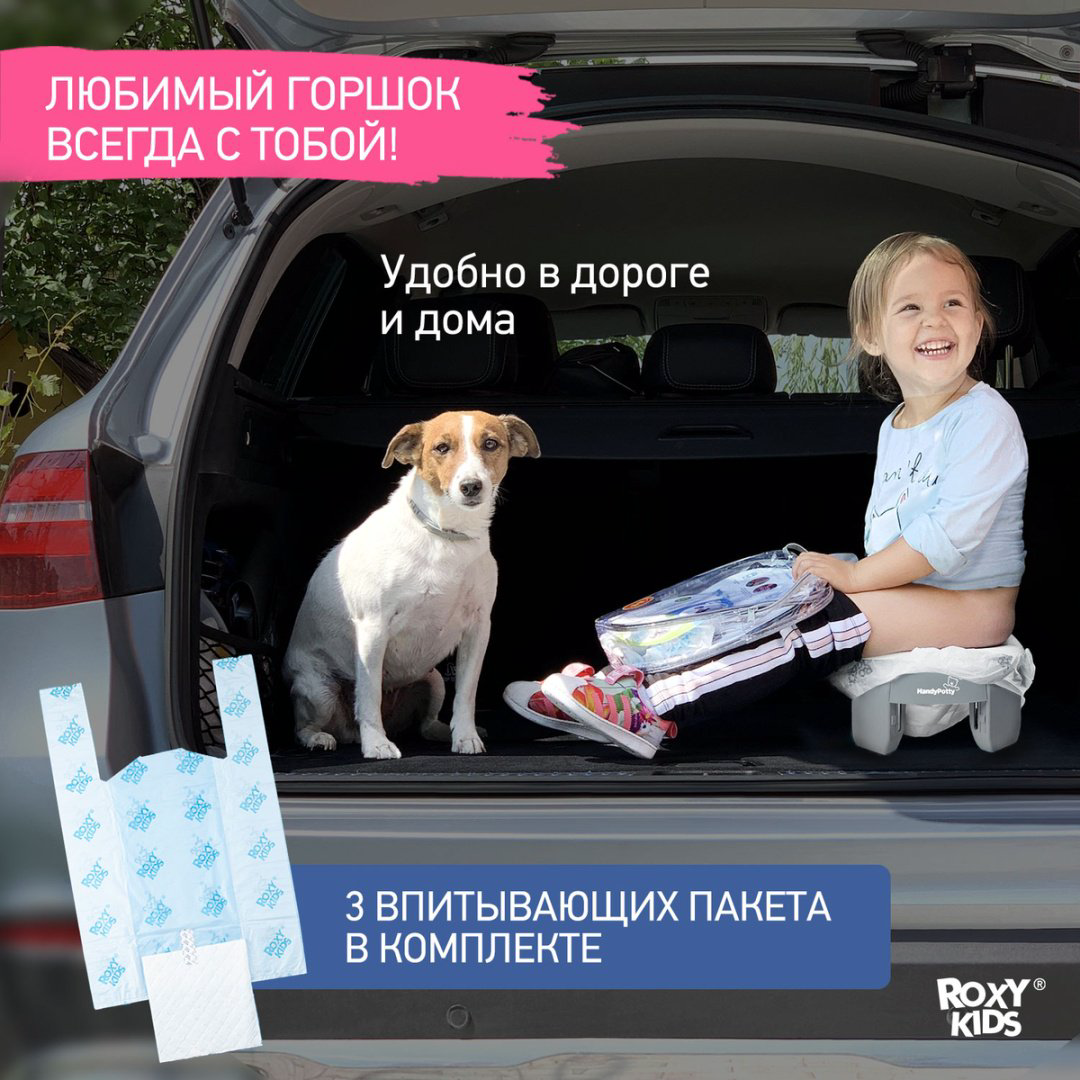 Горшок Roxy HandyPotty HP-255GG серый купить,NaN