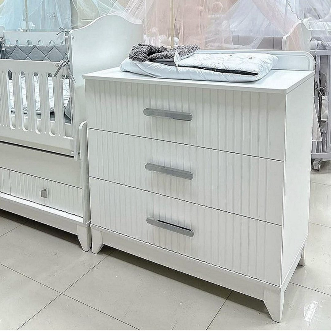 Детский комод LOVELY BABY ARFA, 90x47x107 см, белый купить,NaN