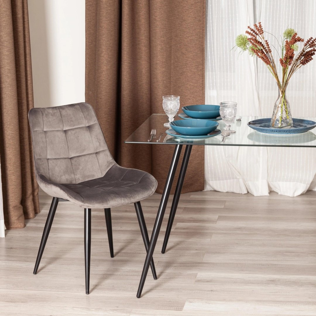 Комплект стульев Tetchair Abruzzo 8060 85x52x63см серый купить,NaN