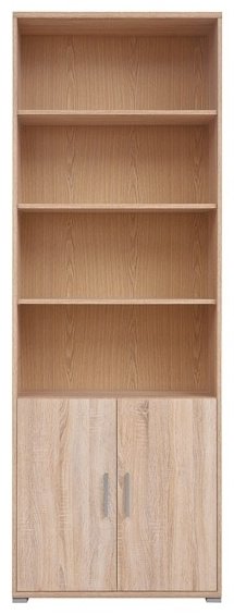 Стеллаж напольный Гербор, 79x35x221 см, коричневый