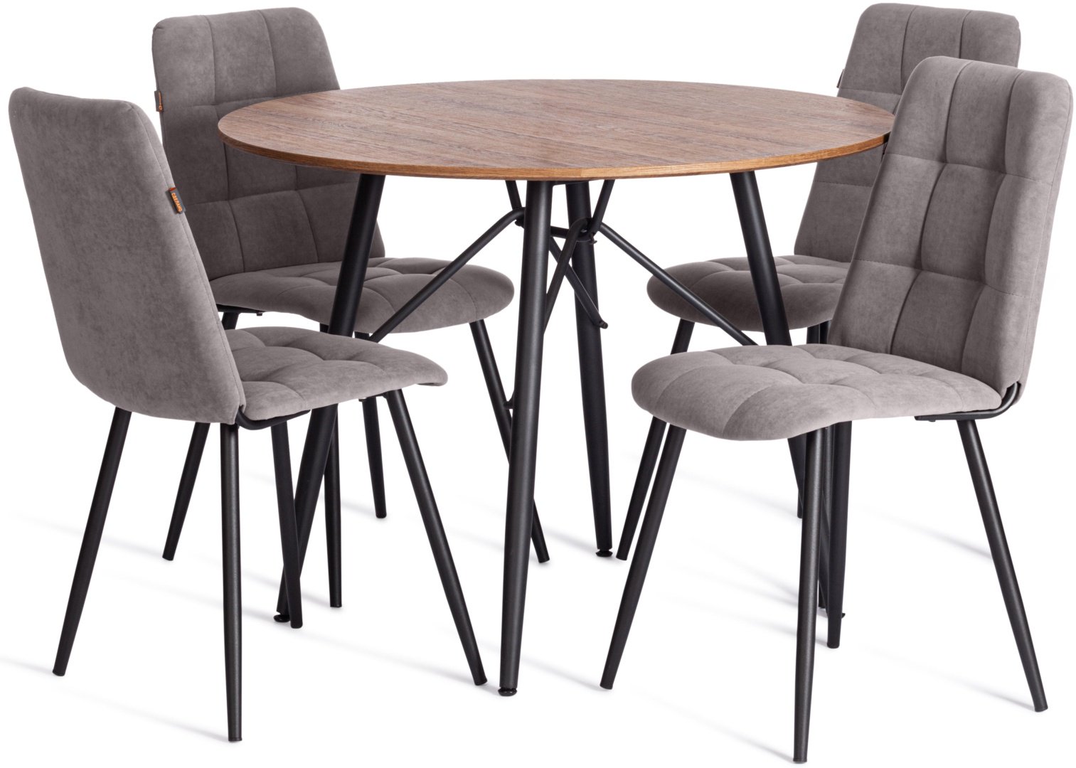 Стул Tetchair Asti, 86x47x54 см, серый 1 шт. купить,NaN