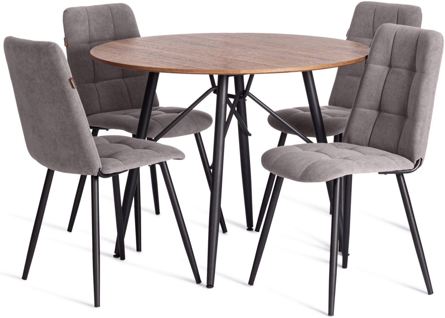 Стул Tetchair Asti, 86x47x54 см, серый 1 шт. купить,NaN