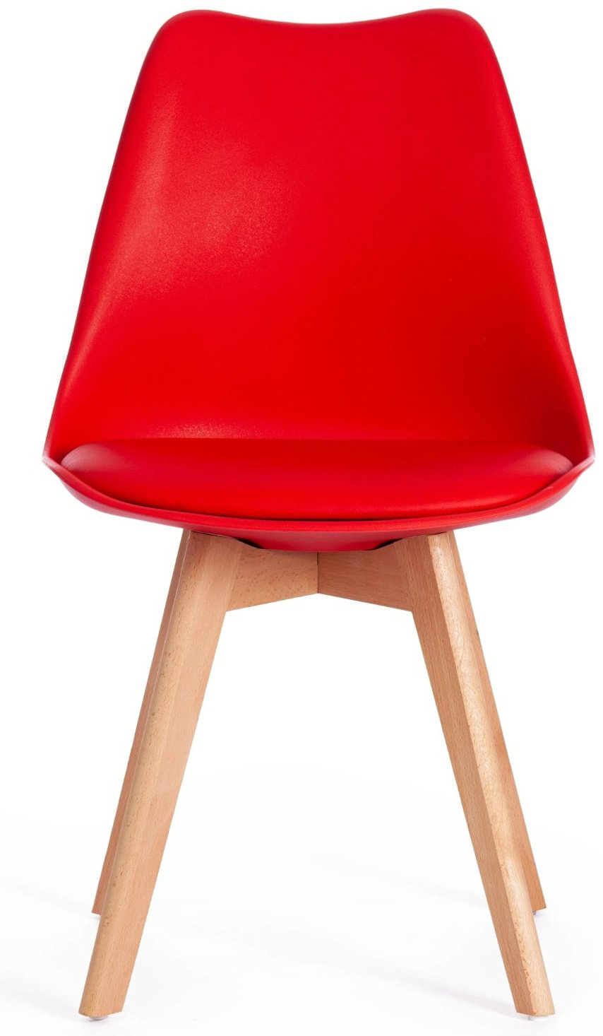 Комплект стульев Tetchair Tulip, 83x49x53 см, красный купить,NaN
