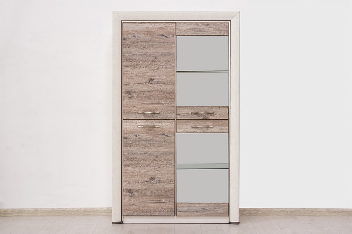 Распашной шкаф ANREX Оливия 2V2D, 96x160.6х36 см, коричневый купить,NaN