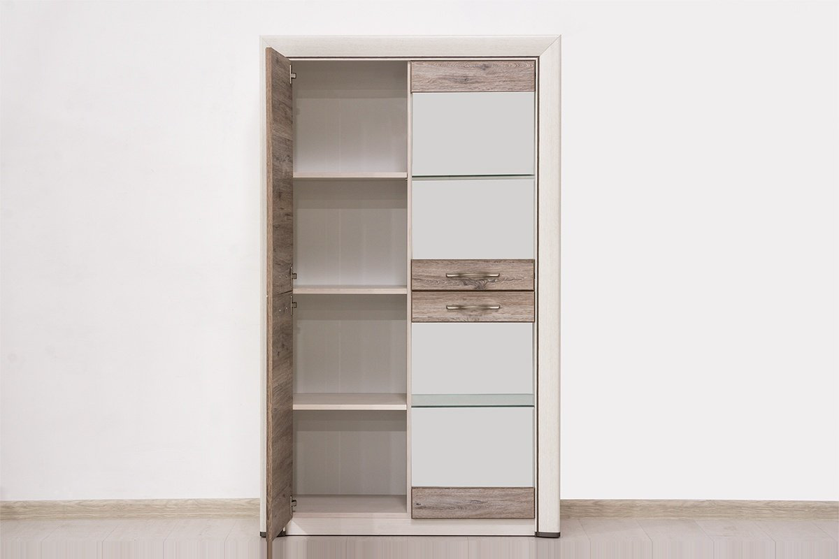 Распашной шкаф ANREX Оливия 2V2D, 96x160.6х36 см, коричневый купить,NaN