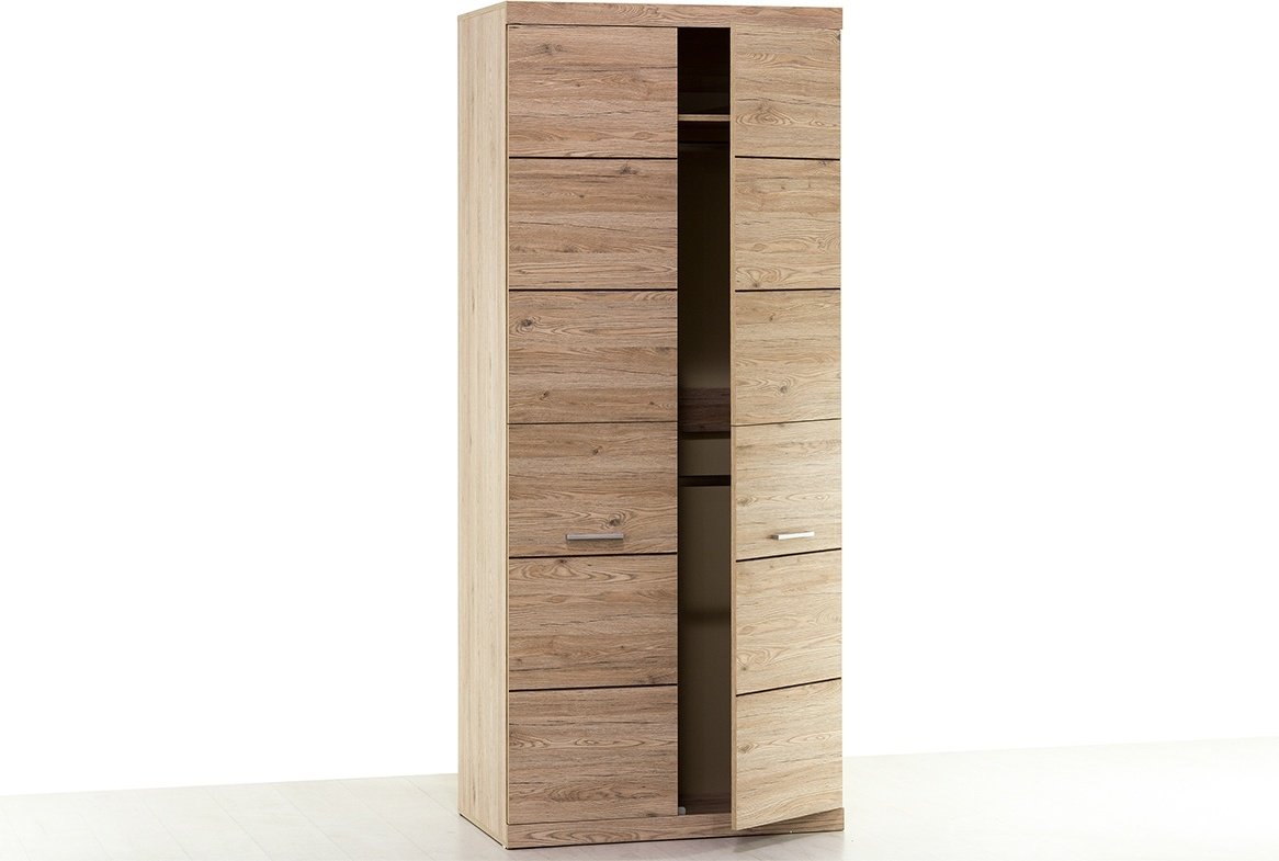 Распашной шкаф ANREX Оскар 2DG, 90x217х58 см, коричневый купить,NaN