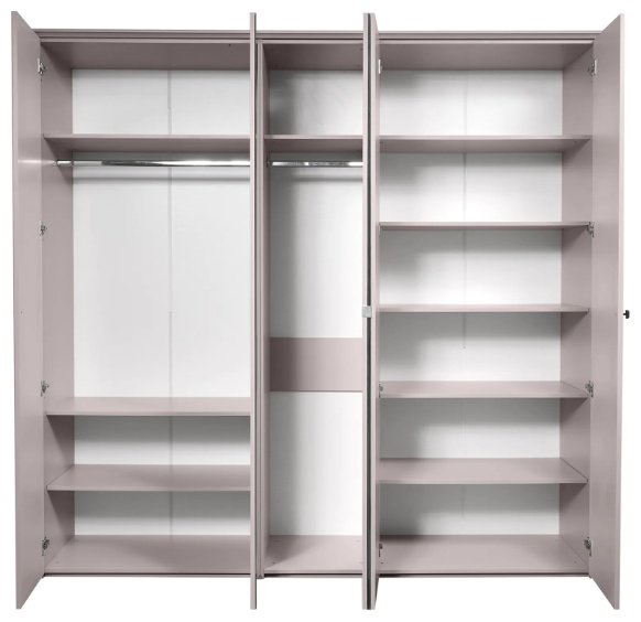 Распашной шкаф СлонимМебель Севилья, 231x220х62 см, серый купить,0