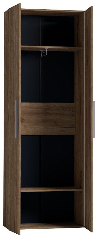 Распашной шкаф Глазов Nature 92, 79.8x230х38.9 см, черный, коричневый купить,NaN