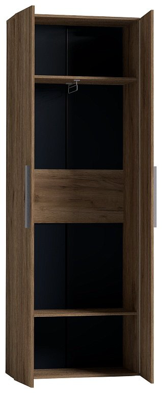 Распашной шкаф Глазов Nature 92, 79.8x230х38.9 см, черный, коричневый купить,NaN