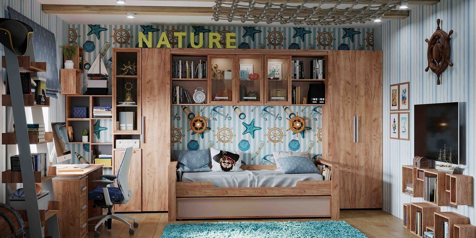 Распашной шкаф Глазов Nature 92, 79.8x230х38.9 см, черный, коричневый купить,NaN