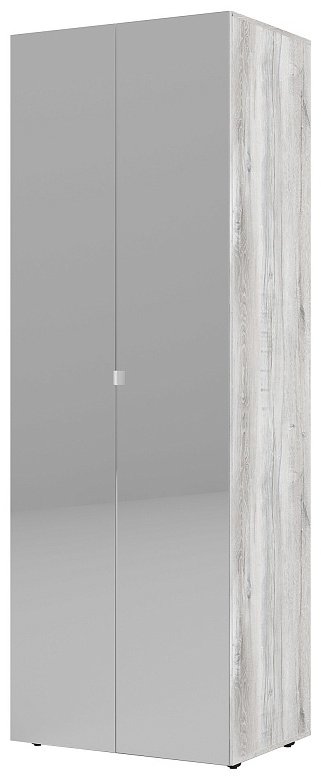 Распашной шкаф Глазов NEO 54, 80x230х58 см, белый, серый