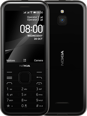 Мобильный телефон Nokia 8000 4G DS TA-1303 Black