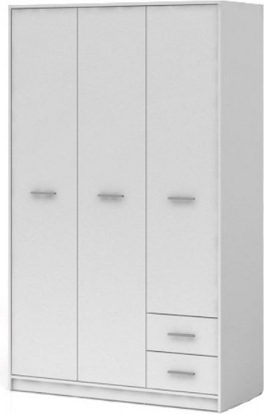 Распашной шкаф Гербор Непо SZF3D2S 118.5x196.5х54см белый купить,NaN