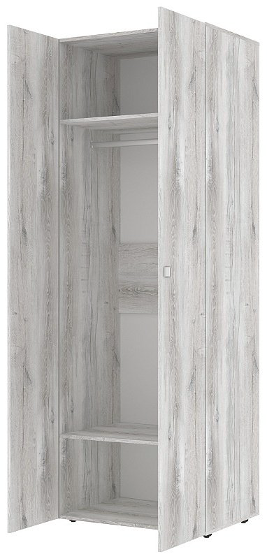 Распашной шкаф Dominika 54 Шкаф ФАСАД Стандарт Дуб Шавиниган, 79.8x230х57.9 см, светло серый купить,NaN