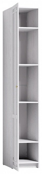 Распашной шкаф Dominika 61 Шкаф для белья Ясень Анкор Светлый, 40x230х57.9 см, белый купить,NaN