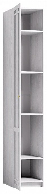 Распашной шкаф Dominika 61 Шкаф для белья Ясень Анкор Светлый, 40x230х57.9 см, белый купить,NaN
