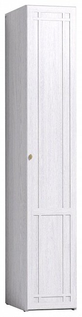 Распашной шкаф Dominika 611 Шкаф для белья Ясень Анкор Светлый, 40x230х57.9 см, белый купить,NaN