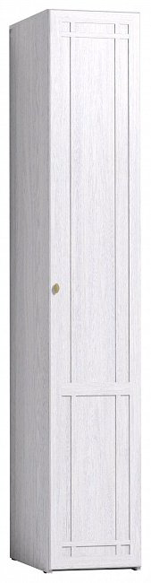 Распашной шкаф Dominika 611 Шкаф для белья Ясень Анкор Светлый, 40x230х57.9 см, белый купить,NaN