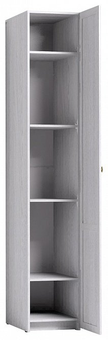 Распашной шкаф Dominika 611 Шкаф для белья Ясень Анкор Светлый, 40x230х57.9 см, белый купить,NaN
