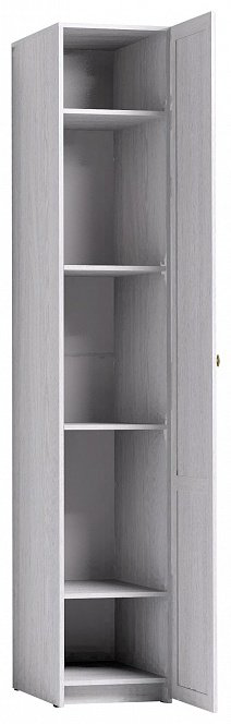 Распашной шкаф Dominika 611 Шкаф для белья Ясень Анкор Светлый, 40x230х57.9 см, белый купить,NaN