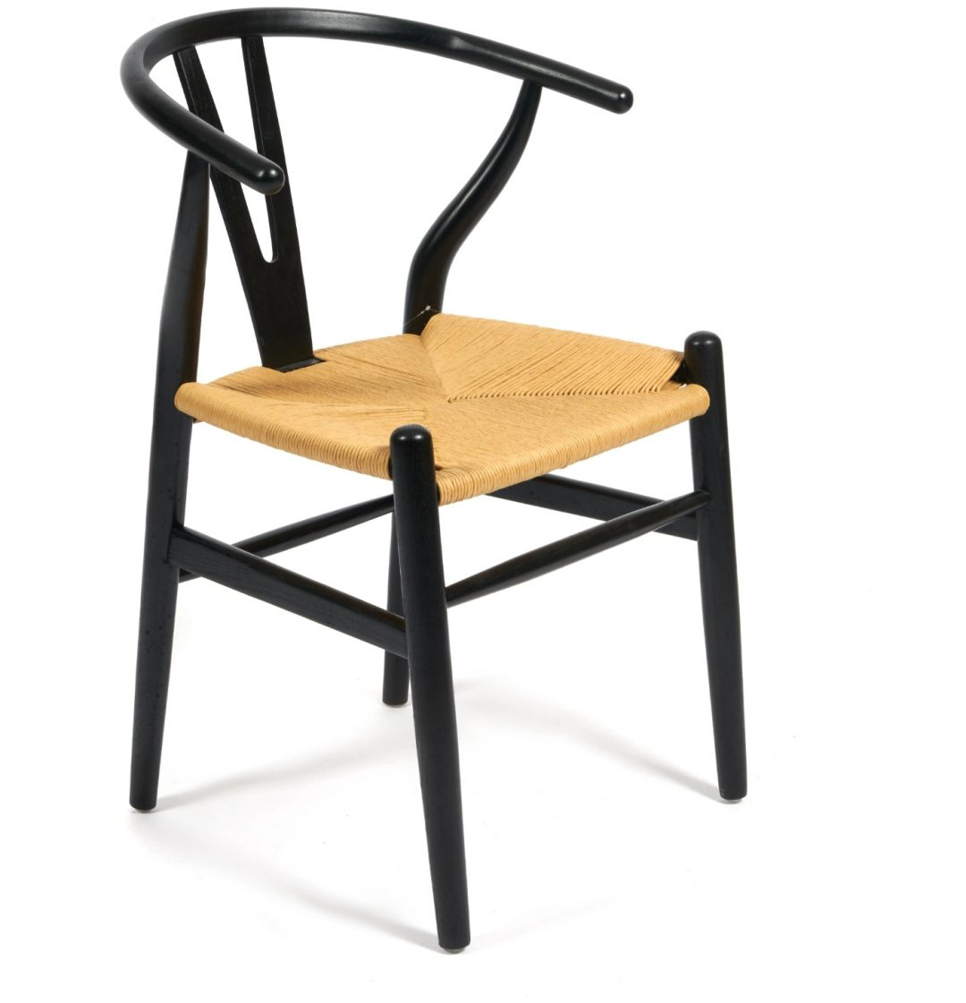 Стул Tetchair Wisbone 80x57x50.5см черно-бежевый купить,NaN