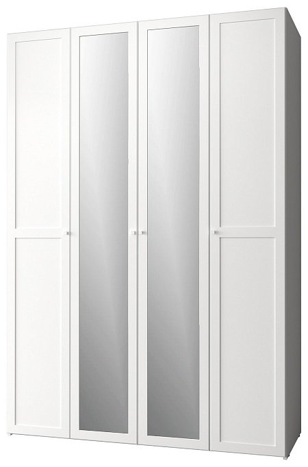 Распашной шкаф Dominika 60 Стандарт, 160x230.5х57.9 см, белый купить,NaN