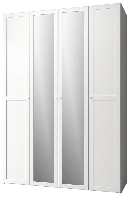 Распашной шкаф Dominika 60 Стандарт, 160x230.5х57.9 см, белый купить,NaN