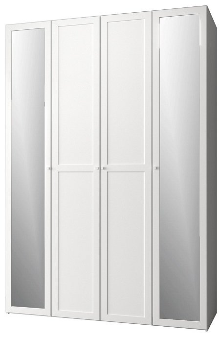 Распашной шкаф Dominika 60 Стандарт, 160x230.5х57.9 см, белый купить,NaN