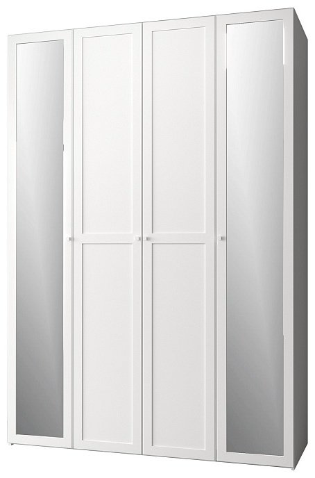 Распашной шкаф Dominika 60 Стандарт, 160x230.5х57.9 см, белый купить,NaN