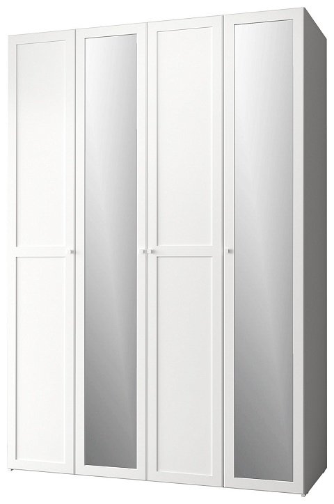 Распашной шкаф Dominika 60 Стандарт, 160x230.5х57.9 см, белый купить,NaN