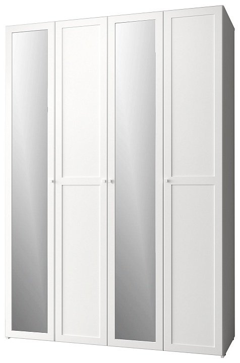 Распашной шкаф Dominika 60 Стандарт, 160x230.5х57.9 см, белый купить,NaN