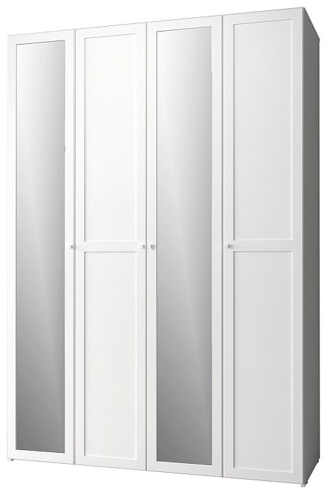 Распашной шкаф Dominika 60 Стандарт, 160x230.5х57.9 см, белый купить,NaN