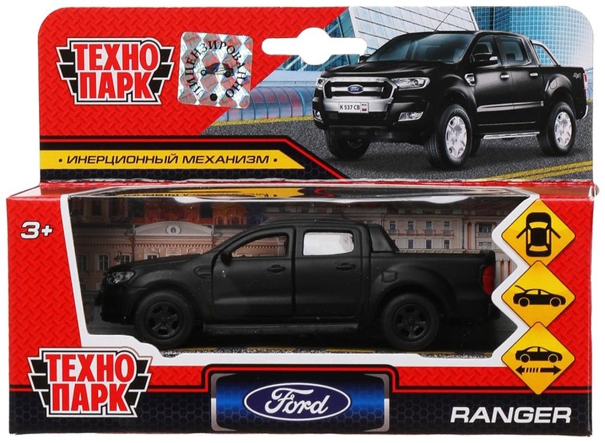 Технопарк Ford Ranger, металл, черный купить,NaN